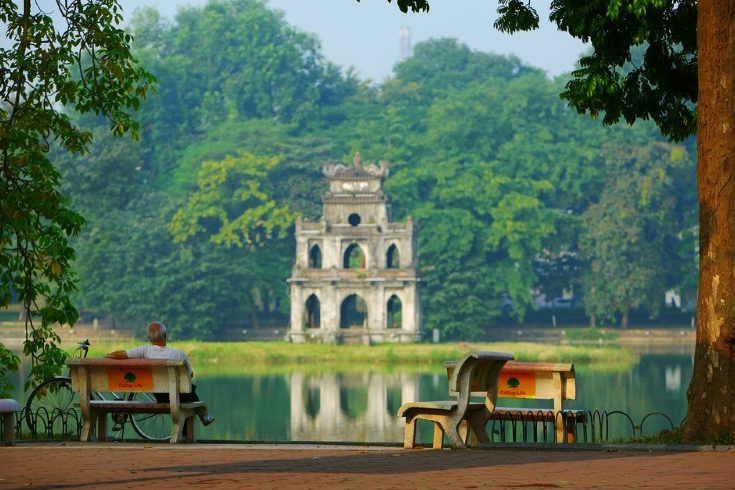 Hoan Kiem Lake in Hanoi
