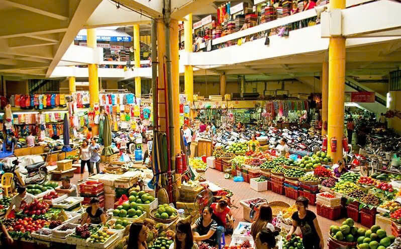 A local market in Hanoi